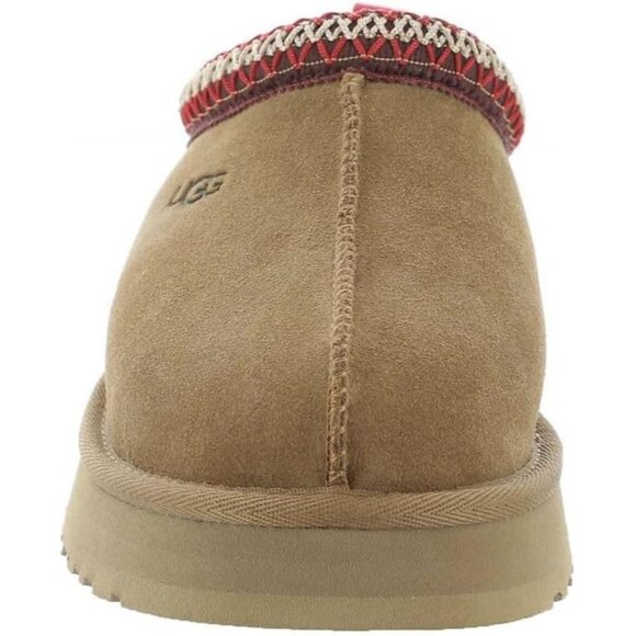 Kids Tazz Platform Slippers Chestnut Brown Suede Classic Round Top Memory Foam - Picture 5 of 6